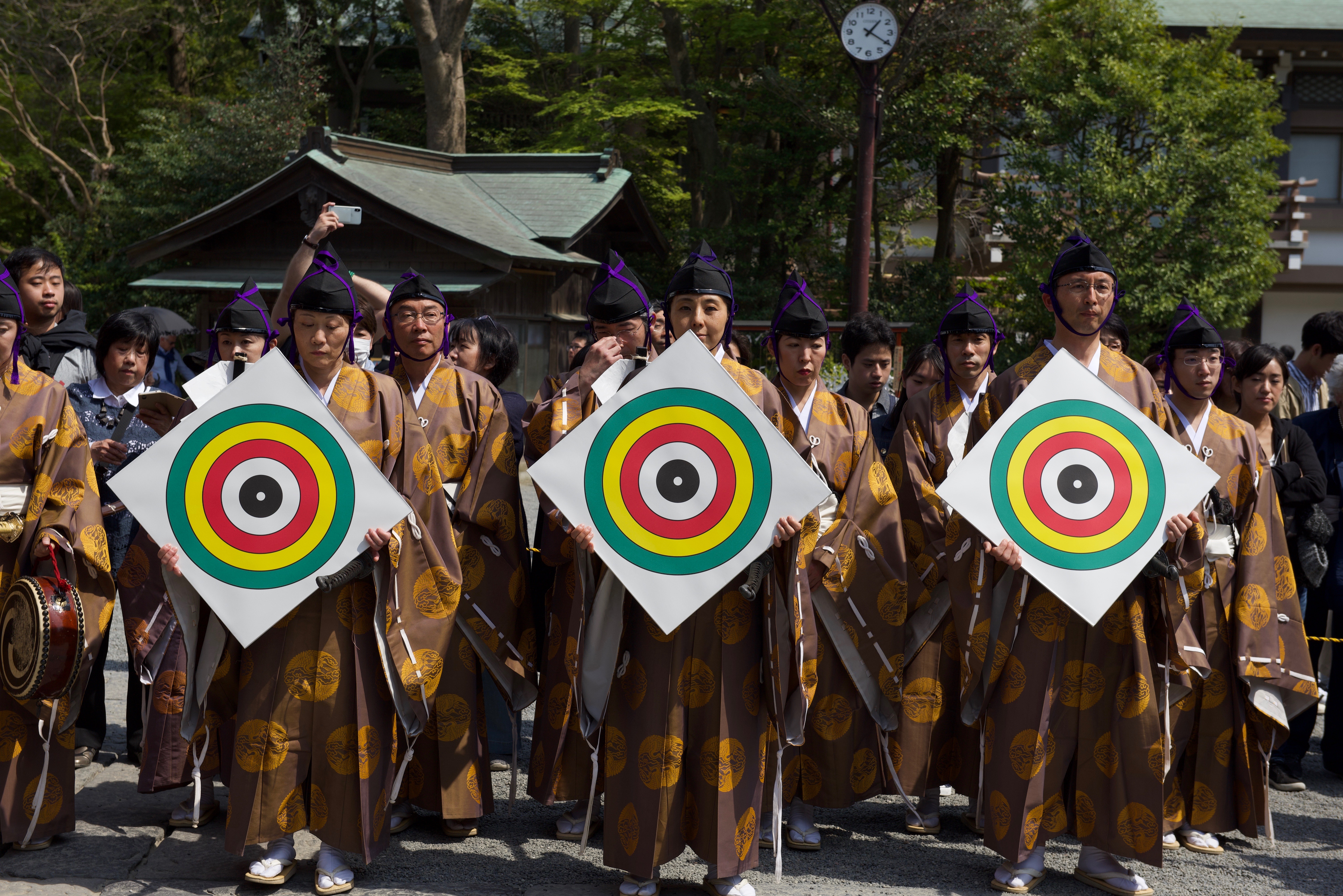  Démonstation de yabusame (tir à l'arc sur un cheval au galop) 